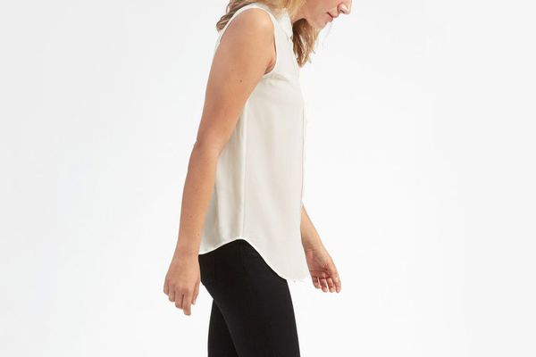 The Relaxed Silk Sleeveless