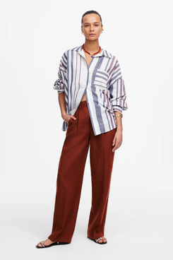 Madewell Slouchy Straight PantsIn 100% Linen