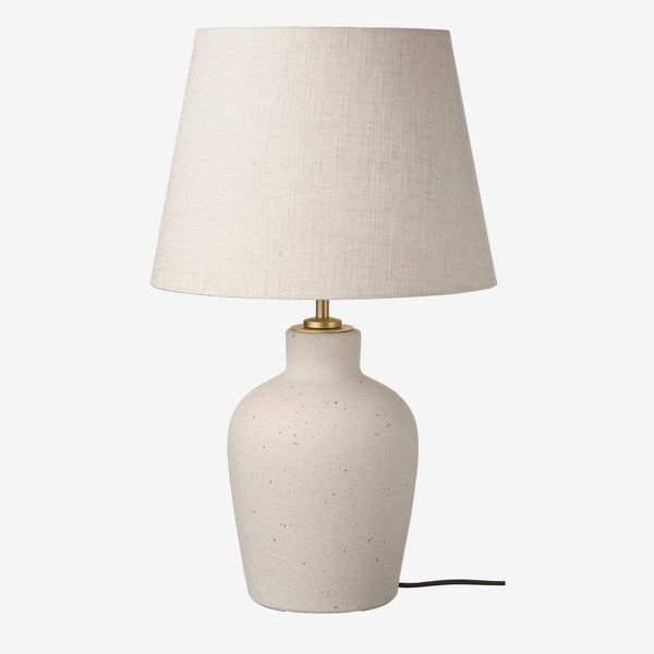 Ikea Blidväder Off-White Ceramic/Beige Table Lamp