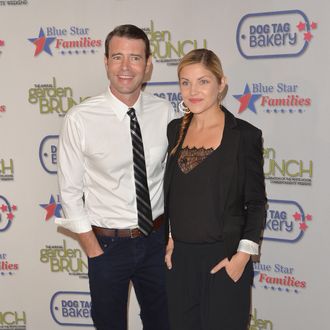 WASHINGTON, DC - MAY 03: Scott Foley and wife Marika Dominczyk attend the 2014 Annual Garden Brunch at the Beall-Washington House on May 3, 2014 in Washington, DC. (Photo by Andrew H. Walker/Getty Images)