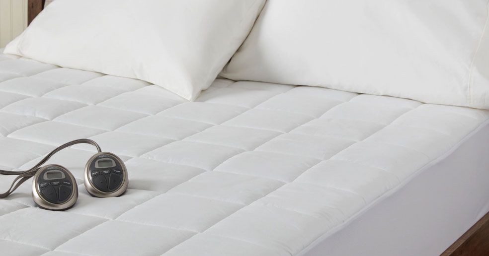 therapedic micro velour electric warming mattress pad