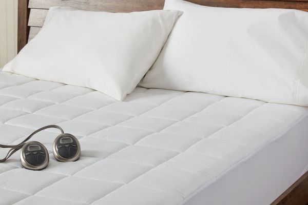 Sunbeam premium quilted heated mattress pad queen discount size