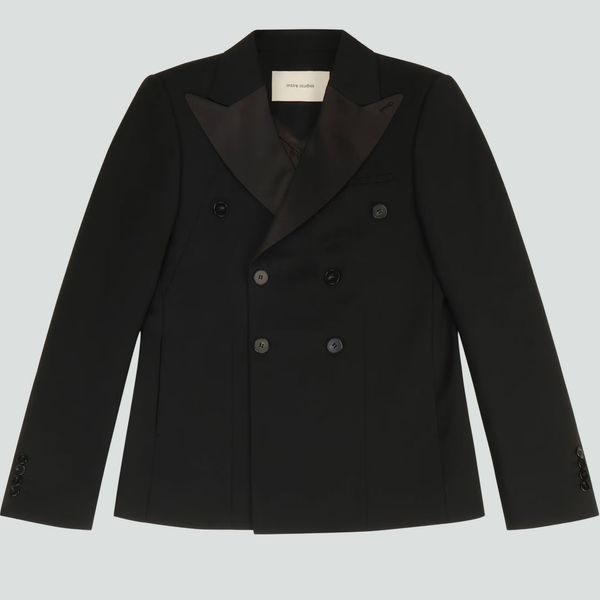 Mason Tailored Jacket Black Wool