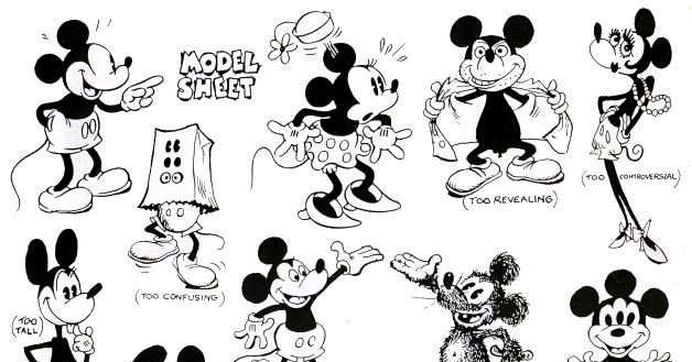 See Some Unused Mickey Mouses, As Drawn by a Disney Animator