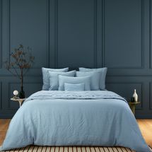 Yves Delorme Originel Linen Fitted Sheet, Ocean