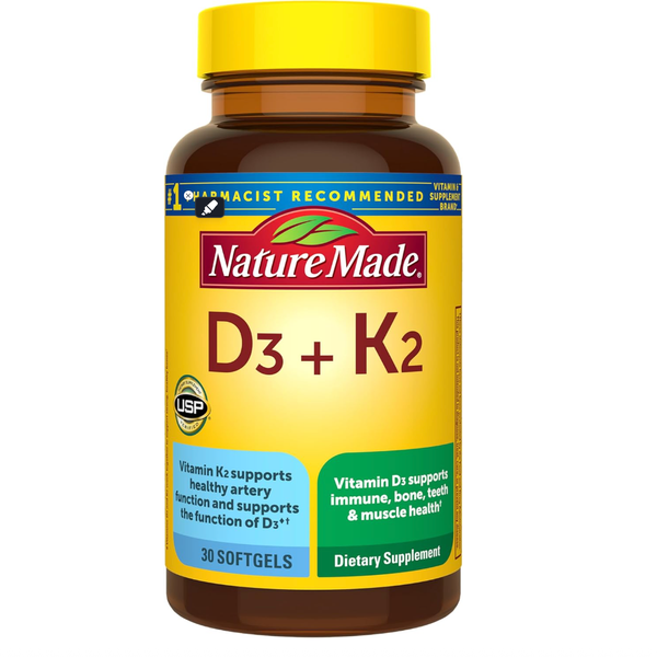 Nature Made Vitamin D3 K2 Supplement