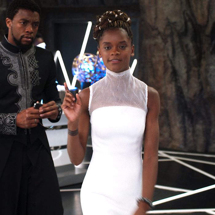 shuri white dress black panther