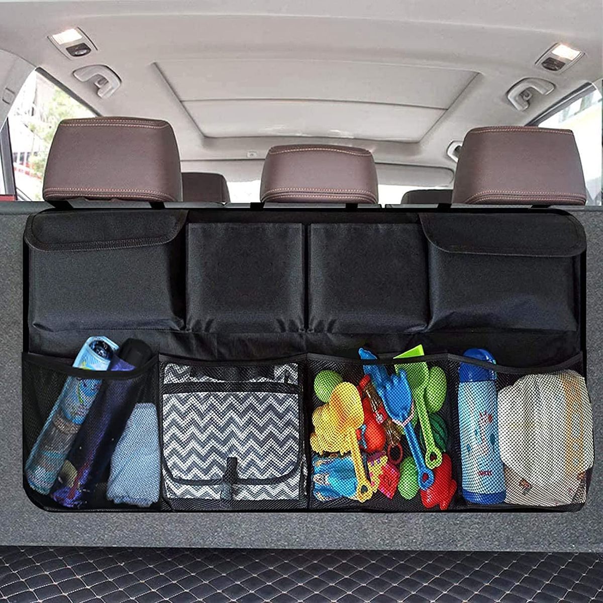Car Van Black Carpet Boot Storage Bag Tidy Organizer Tools Car Care Protection 
