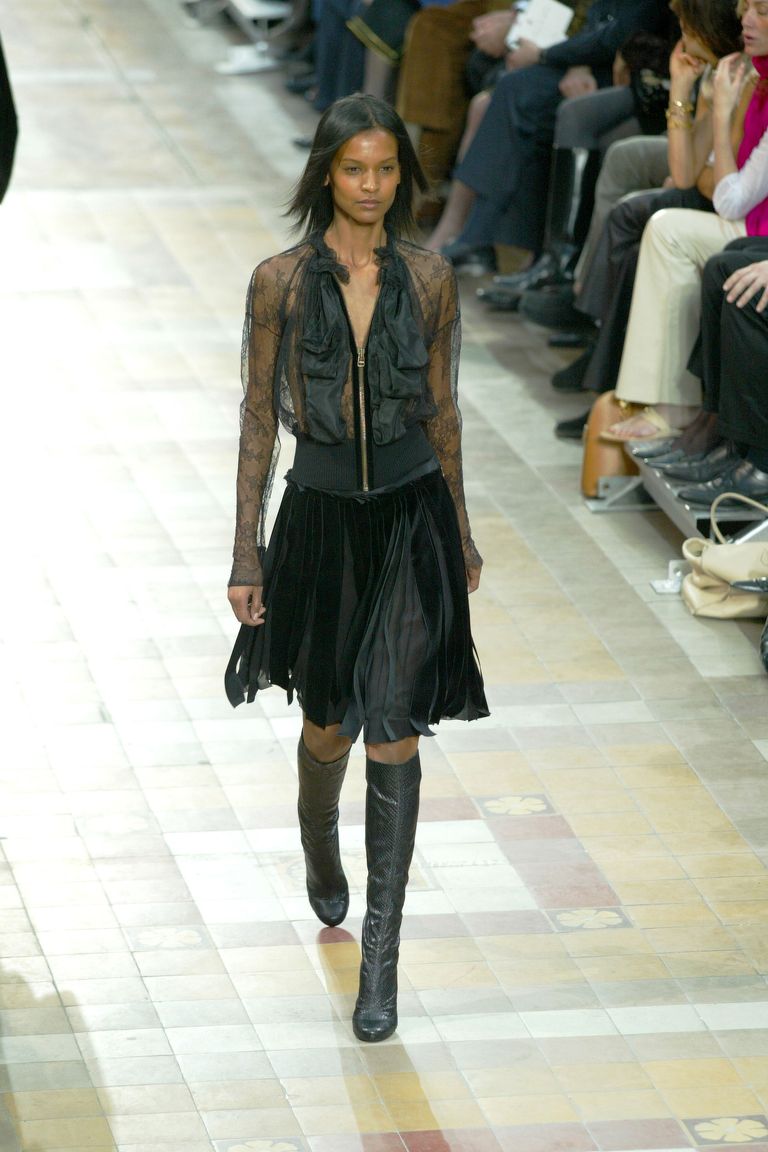 Easy to Wear Resort 2009 Lanvin by Alber Elbaz Look 4 Black Silk Strapless Dress