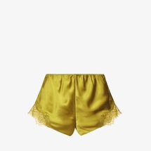 Sainted Sisters Scarlett lace-trim silk pyjama shorts