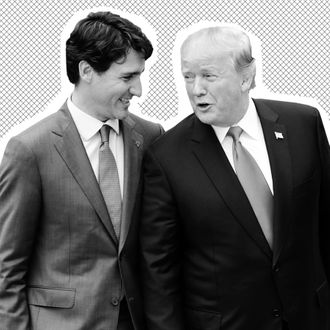 Justin Trudeau and Donald Trump.
