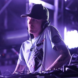 POMONA, CA - NOVEMBER 01: Producer Deadmau5 performs during day 1 of HARD Day of the Dead at Fairplex on November 1, 2014 in Pomona, California. (Photo by Chelsea Lauren/WireImage)