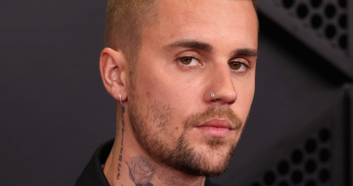Justin Bieber’s skin looks amazing in a post from Hailey Bieber where they are promoting new pimple patches for Rhode.