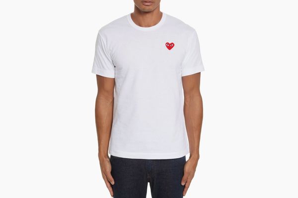 Comme des Garçons PLAY Cotton Jersey Slim Fit Crewneck T-Shirt