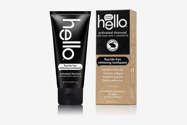 Hello Oral-Care Activated-Charcoal Teeth-Whitening Fluoride-Free and SLS-Free Toothpaste