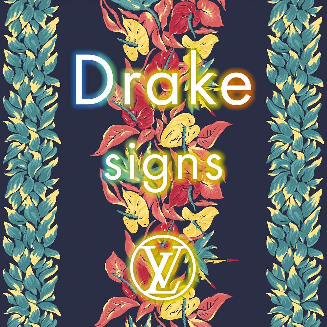 Drake wrote a song for Louis Vuitton's most recent fashion show