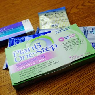 LOS ANGELES, CA - AUGUST 01: Prescription contraceptives for women sit on the counter of a drug store on August 1, 2011 in Los Angeles, California. Under new standards issued by the Obama administration, health insurers are required to cover all government-approved contraceptives for women, without co-payments or other charges. (Photo Illustration by Kevork Djansezian/Getty Images)