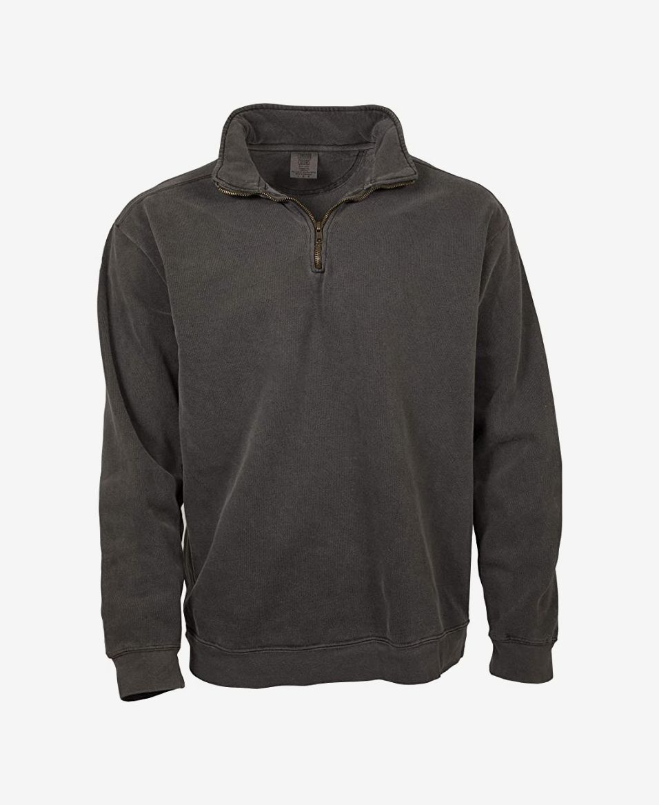 Comfort Colors Quarter Zip Sweatshirt with Classic Bar Design