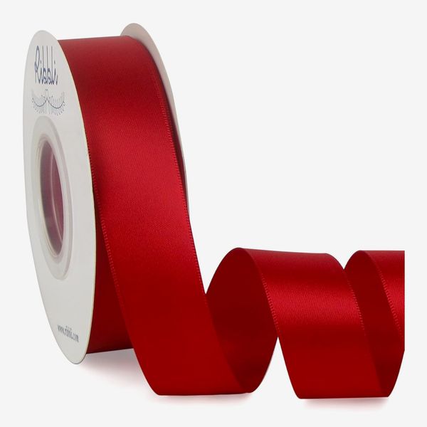 Ribbli Double Faced Red Satin Ribbon