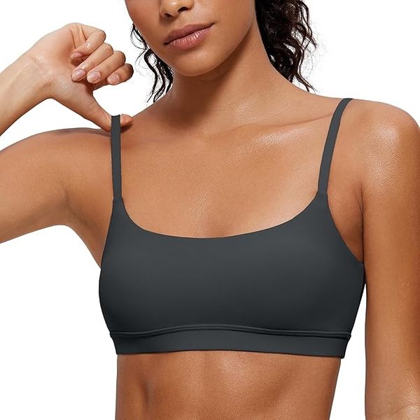CRZ Yoga Butterluxe Adjustable Spaghetti-Strap Sports Bra