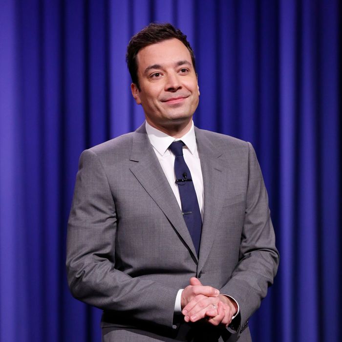 THE TONIGHT SHOW STARRING JIMMY FALLON -- Episode 0001 -- Pictured: Host Jimmy Fallon during the monologue on February 17, 2014 -- (Photo by: Lloyd Bishop/NBC/NBCU Photo Bank)