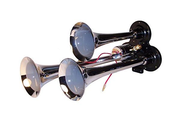 MPC M1 (0933) 3-Trumpet Train Air Horn Kit, 110 psi Air System, 150dB+, Metal