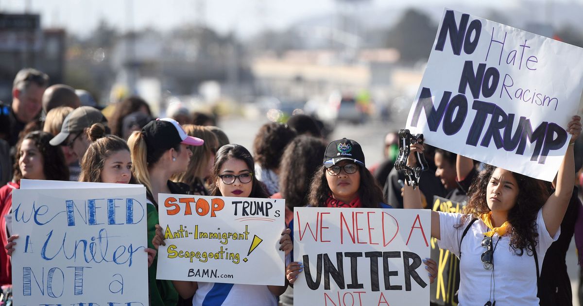 Protesters Clash With Police, Block Trump’s Motorcade Outside ...