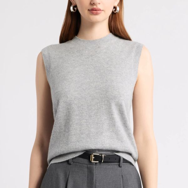 Nordstrom Sleeveless Cashmere Sweater
