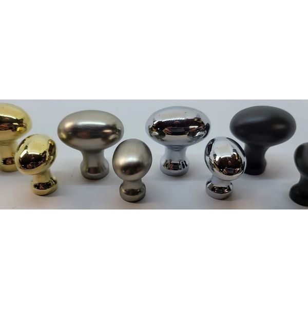 Solid Cast Brass Oval Knob