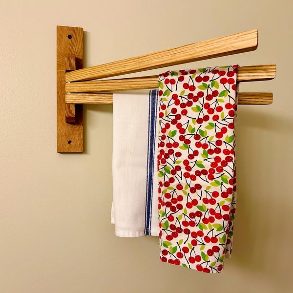 Achefs Art Handmade Swivel Towel Rack