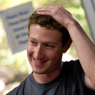 Mark Zuckerberg, co-founder and chief executive officer of Facebook Inc.