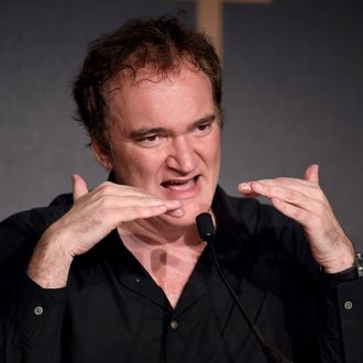 Director Quentin Tarantino speaks at a press conference during the 67th Annual Cannes Film Festival on May 23, 2014 in Cannes, France. 