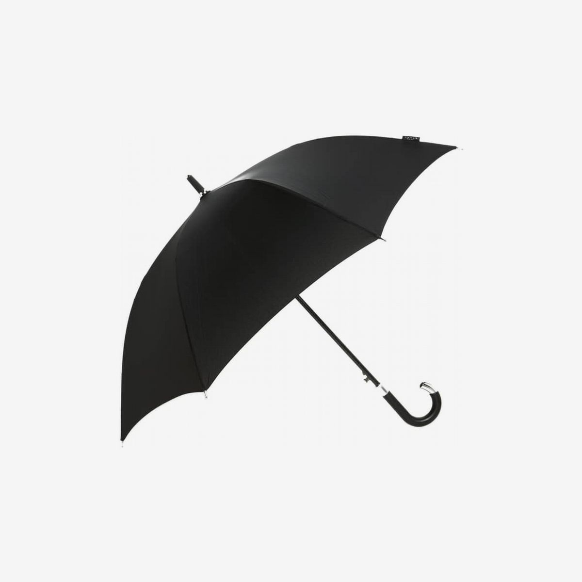 Windproof Umbrella 210T Fabric Canopy Easy Carrying Black Auto Open Close Button for One Handed Operation Leebotree Compact Collapsible Travel Outdoor Umbrella Sturdy 