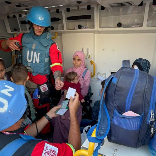 UNICEF team evacuates children from Gaza’s Kamal Adwan Hospital