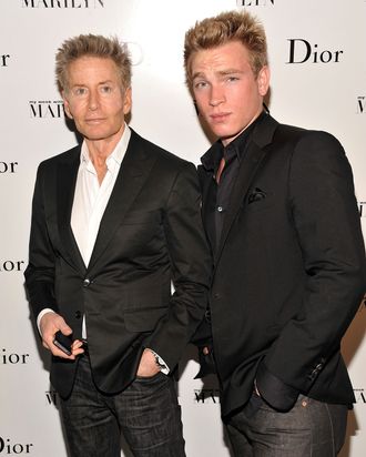 Designer Calvin Klein (L) and Nick Gruber attend Dior and The Weinstein Company's Opening Of 