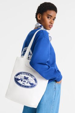 Longchamp x Constantin Riant Le Pliage Cotton Canvas Tote