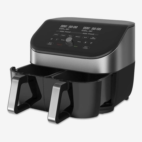 Instant Vortex Plus Dual 8-quart Stainless Steel Air Fryer with ClearCook