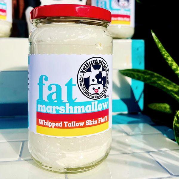 Vellum Street Soap Company Fat Marshmallow Whipped Tallow Skin Fluff