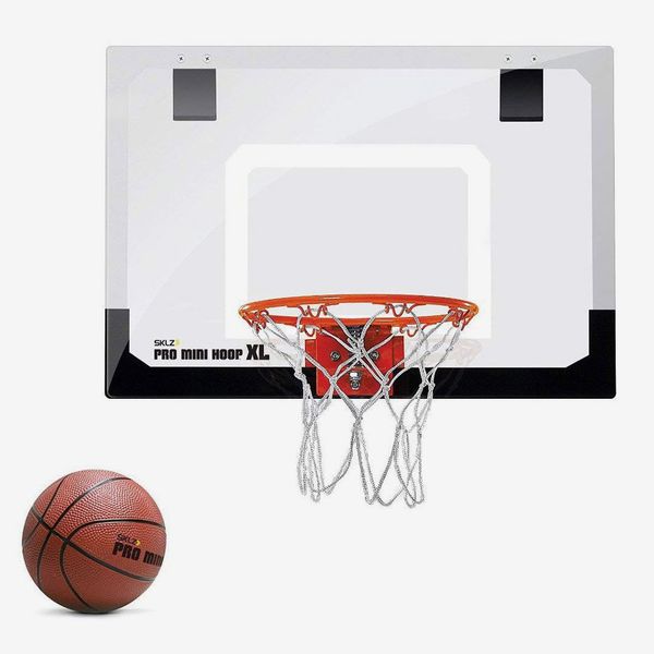 SKLZ Pro Mini Basketball Hoop With Ball and Shatter-Resistant Backboard, XL