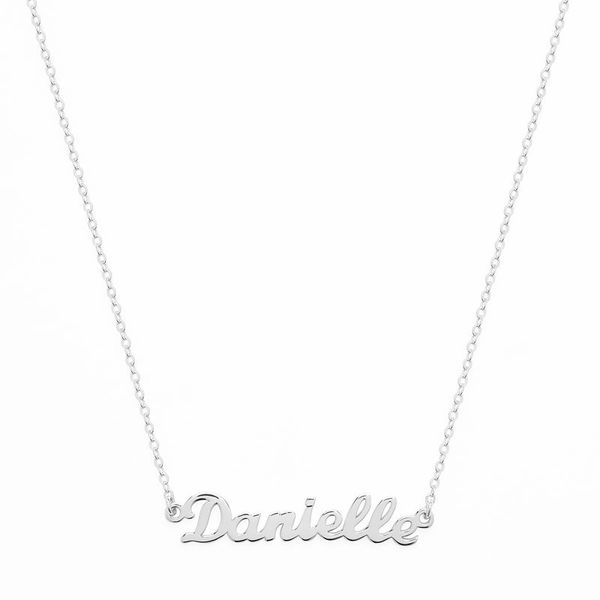 The M Jewelers Nameplate Necklace