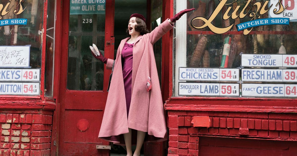 mrs maisel red dress Mrs. Maisel's Vintage NYC Red Fashion Style