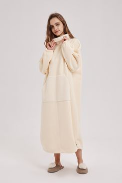 Nap Loungewear Oversized Fleece Knit Dress