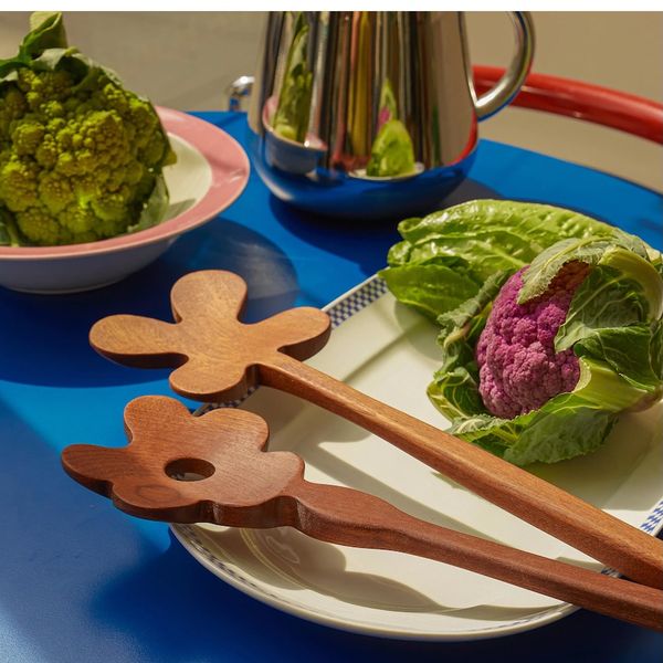 Areaware Serving Friends Flowers Wooden Spoon Set