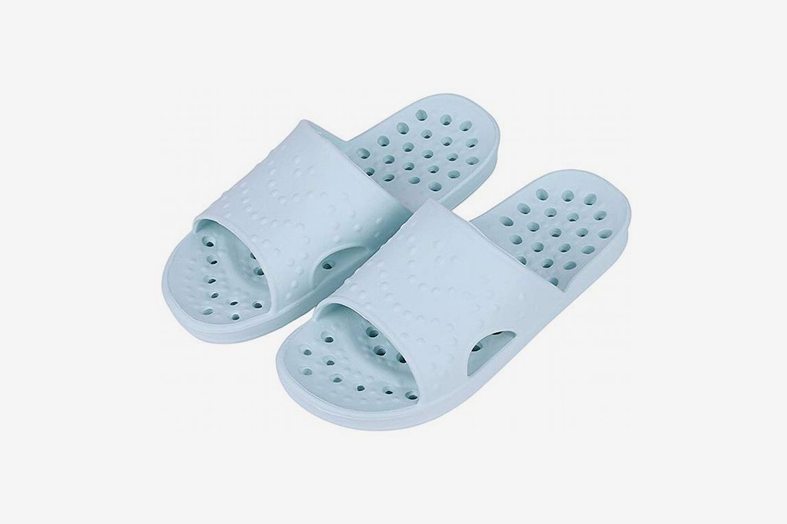 Shower Shoes for Men Women DOXILA Quick Drying Non-Slip Pool Slides Beach Sandals with Drain Holes Slippers 