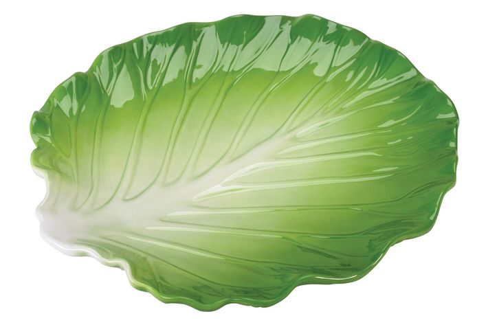 ceramic lettuce leaf bowl