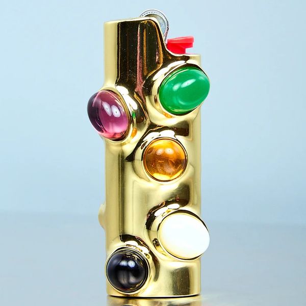 Edie Parker Gemstoned Lighter Holder