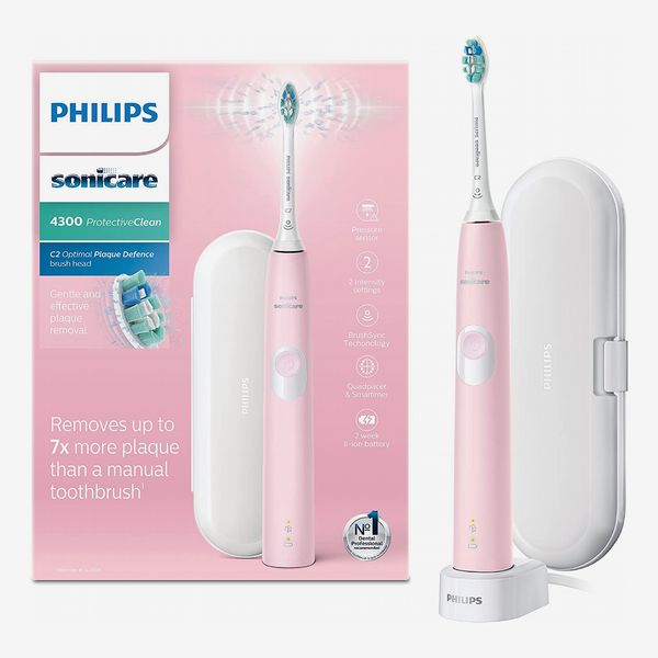 Philips Sonicare ProtectiveClean model 4300 Electric Toothbrush, Pastel Pink