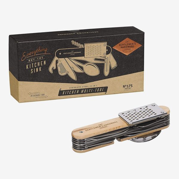 Gentlemen's Hardware 12-in-1 Detachable Kitchen Stainless-Steel Multi-Tool With Wood Handles