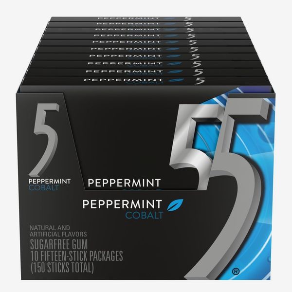5 Gum, Peppermint, 10 Pack