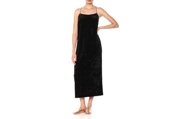 Kensie Women’s Crushed Velvet Slip Maxi Dress